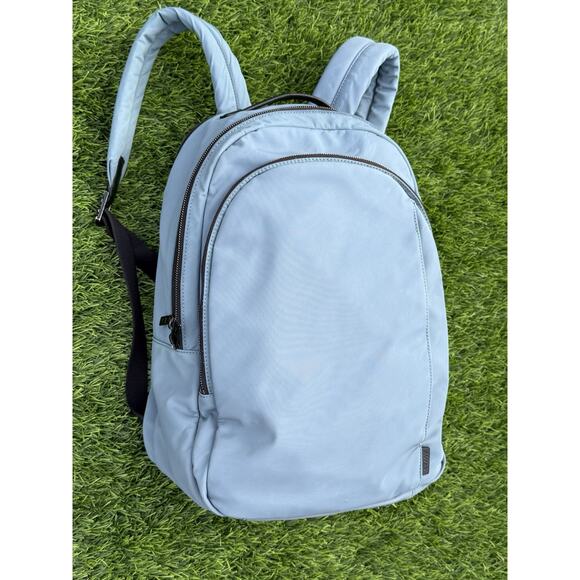 Away Carry-On & Backpack Bundle | Salt White Luggage + Coast Blue Bag Travel Set - Picture 10 of 16